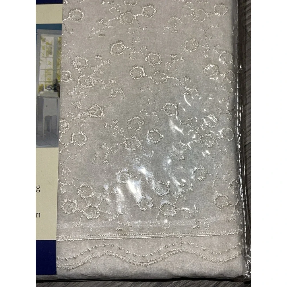 Vintage Cecilia White S. Lichtenberg & Co. Shower Curtain 70